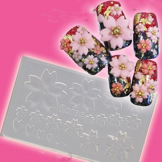 Khuôn nail hoa sakura anh đào nail gel uv bột nhúng bột đắp