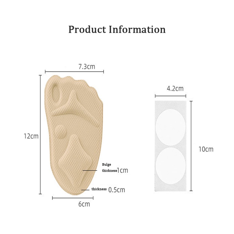 Miếng Đệm Lót Giày Cao Gót Giảm Đau Thoải Mái Dành Cho Nữ