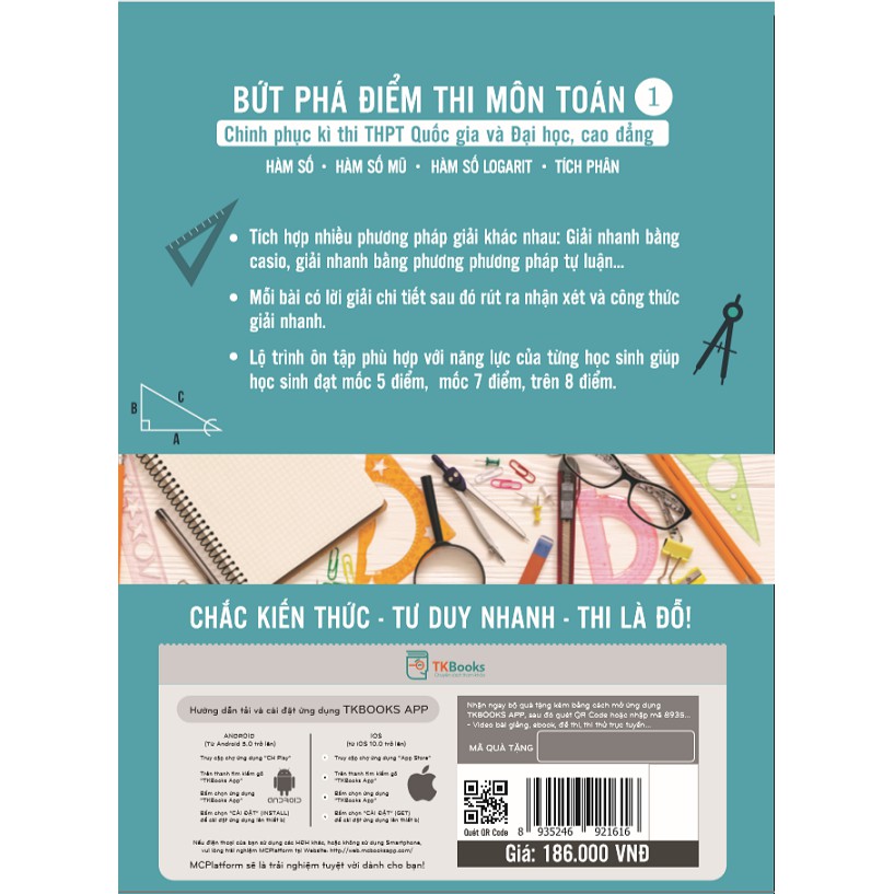 Sách - Bứt Phá Điểm Thi Môn Toán 1 – Phiên Bản Đặc Biệt 2019