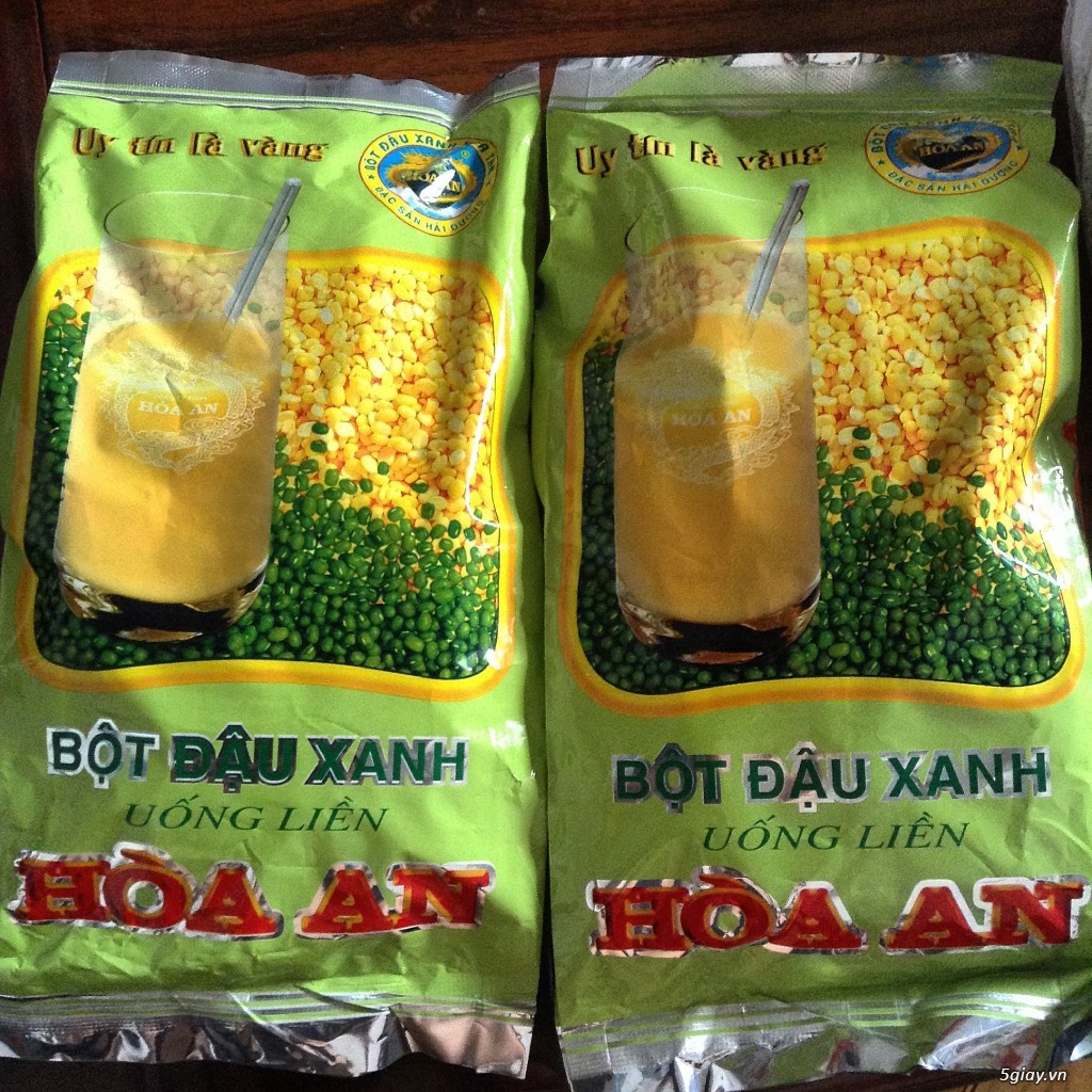 Bột đậu xanh và đậu đen uống liền.500g.