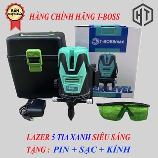 Máy cân bằng laze 5 tia xanh Tboss Loại siêu sáng - Máy cân mực chính hãng Tboss
