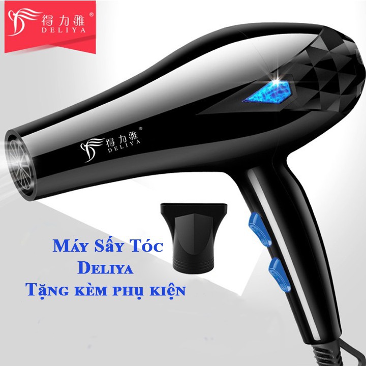 [ 6 Quà Tặng ] MÁY SẤY TÓC DELIYA CÔNG SUẤT LỚN 2200W HAI CHIỀU TẶNG FULL PHỤ KIỆN