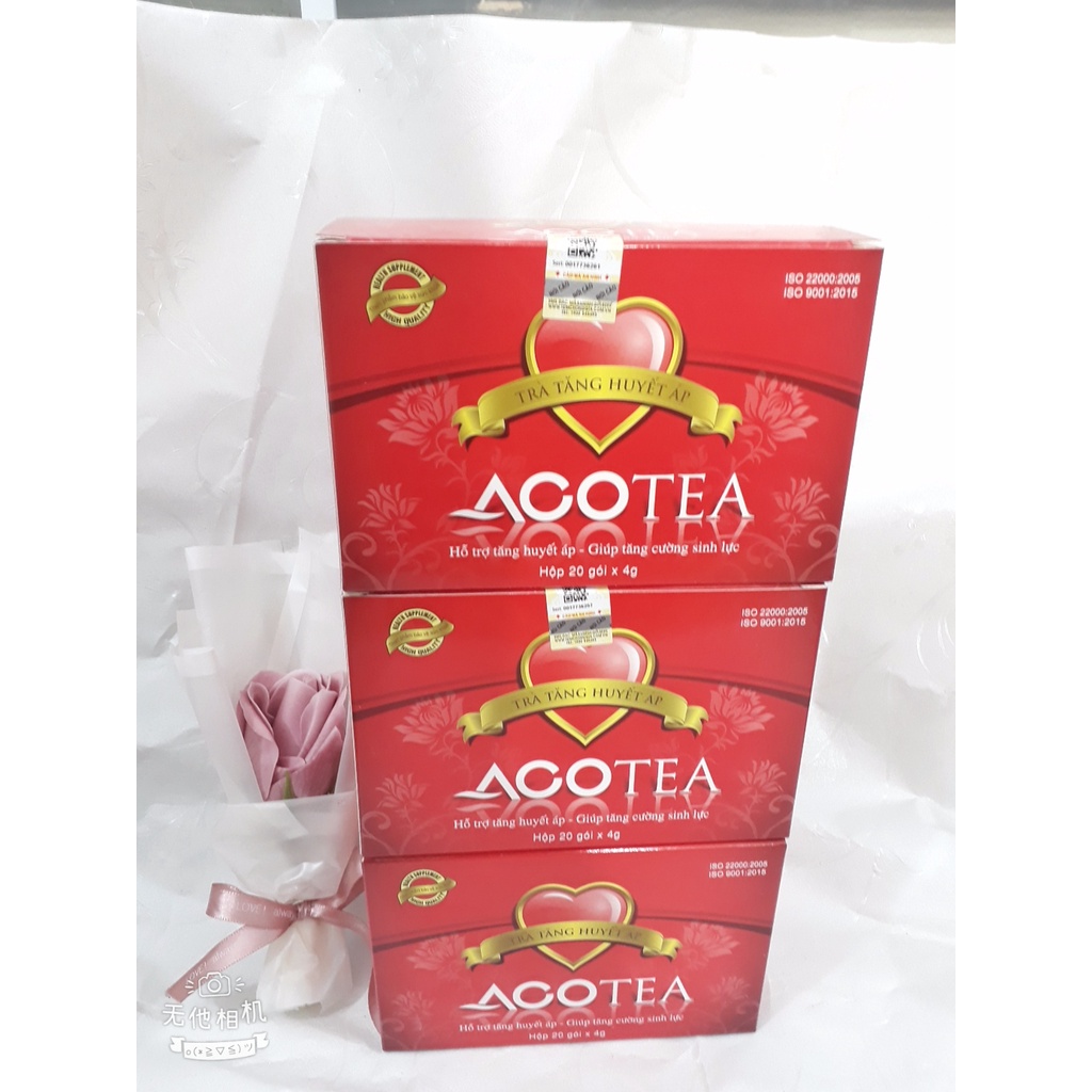 Trà hỗ trợ tăng huyết áp ACOTEA, hỗ trợ giảm triệu chứng của huyết áp thấp: đau đầu, hoa mắt, chóng mặt, hồi hộp,mệt mỏi
