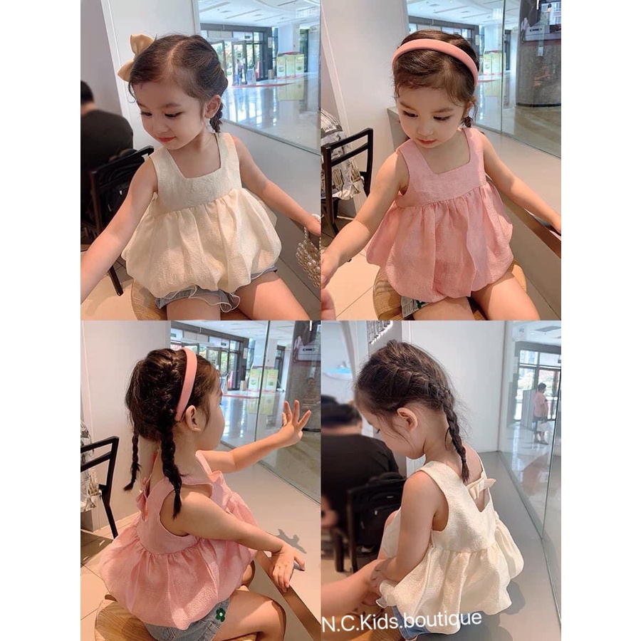 SALE SET 2 CHI TIẾT ÁO BỒNG VÀ QUẦN BÉ GÁI XINH XẮN SIZE 6-20KG