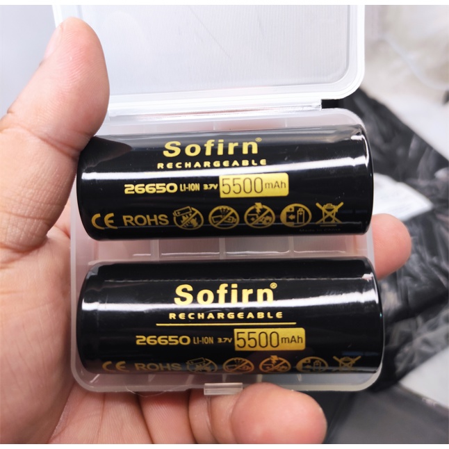 PIN ĐÈN PIN  26650 SOFIRRN 5500MAH đầu lồi