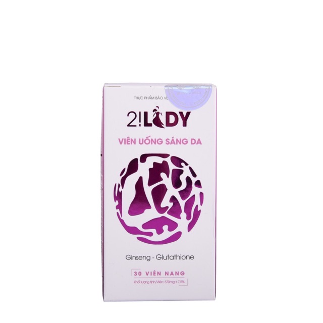 VIÊN UỐNG TRẮNG DA 2LADY MỜ NÁM,TÀN NHANG,NGĂN NGỪA LÃO HOÁ 30v/1 hộp | BigBuy360 - bigbuy360.vn