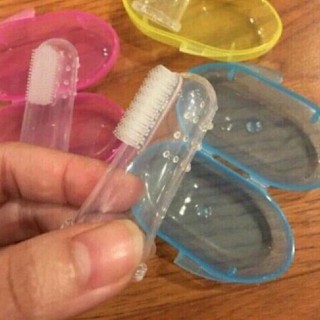 Rơ lưỡi silicon - Dụng cụ rơ lưỡi cho bé