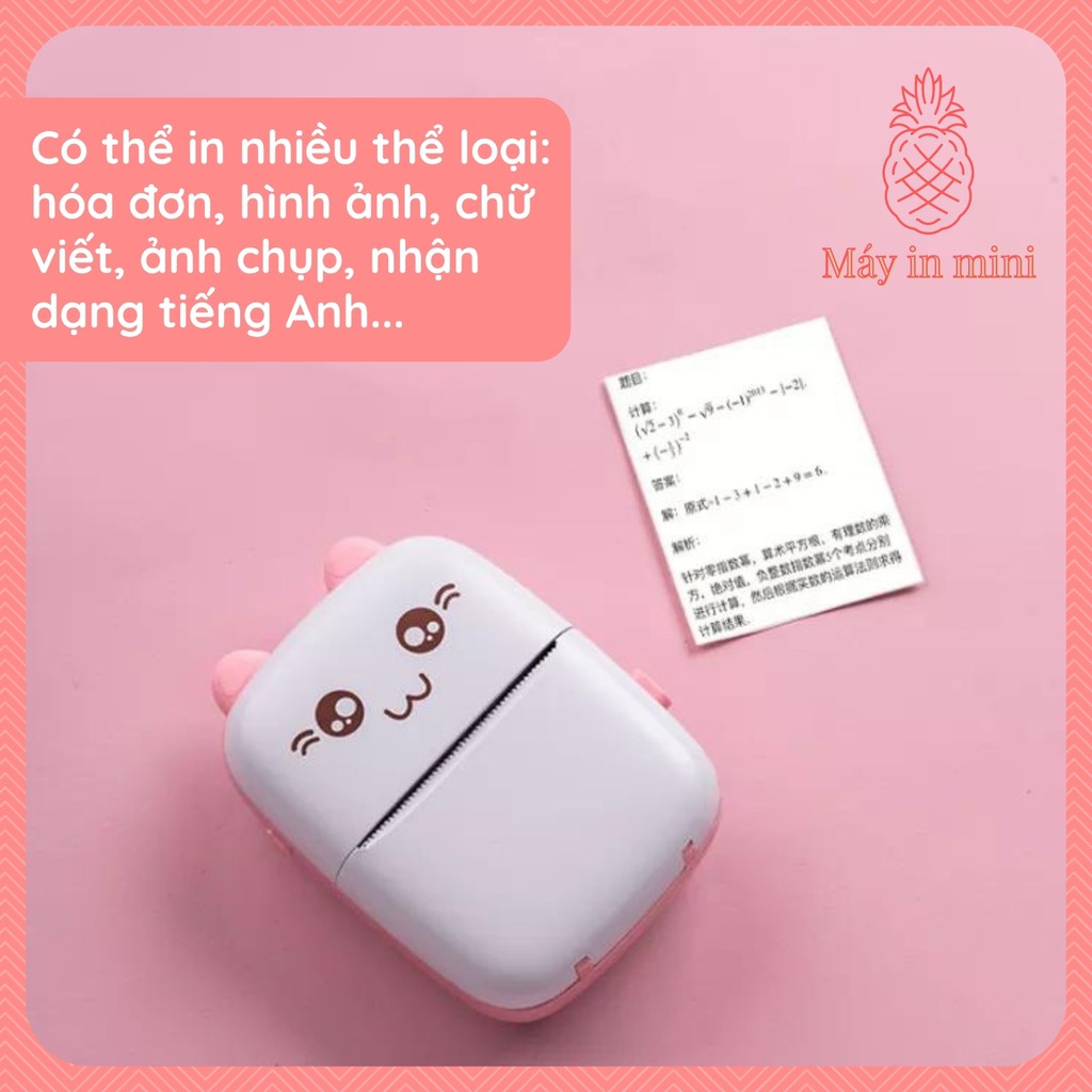 Máy in nhiệt cầm tay, máy in tài liệu mini, máy in hóa đơn bluetooth, máy in decal mini, máy in hóa đơn mini con mèo | BigBuy360 - bigbuy360.vn