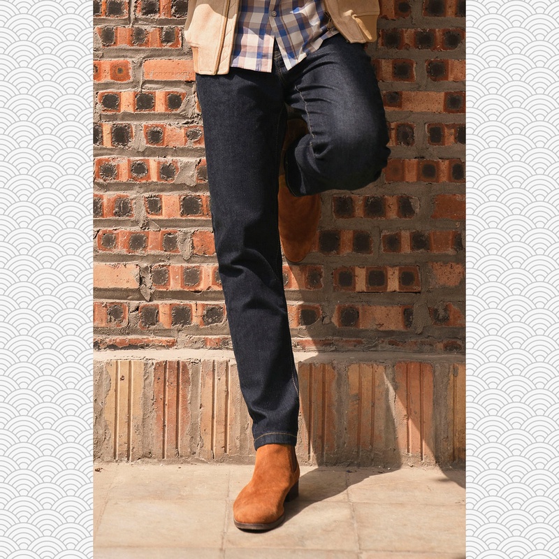 Quần jeans nam slimfit co giãn không phai màu hơi ôm vải bò cao cấp giữ form xanh xám đen trơn CH-QDJE-001-LEB