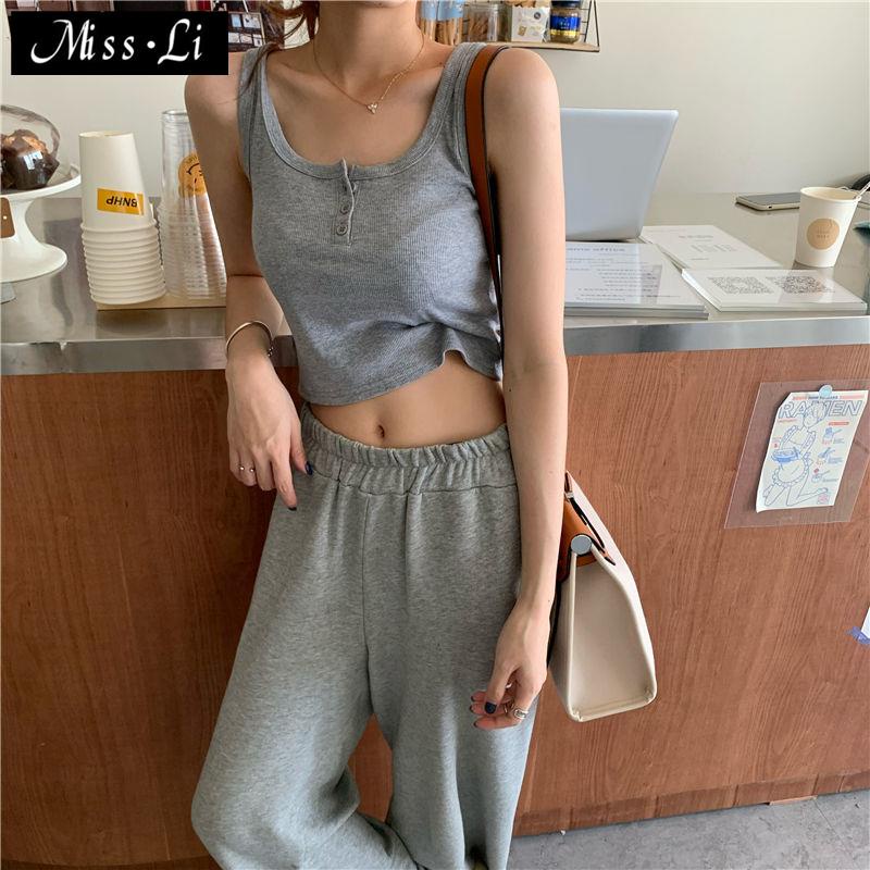 Áo Dệt Kim Sát Nách Dáng Ngắn Ôm Cơ Bản Thời Trang Xuân Hè Dành Cho Bạn Nữ