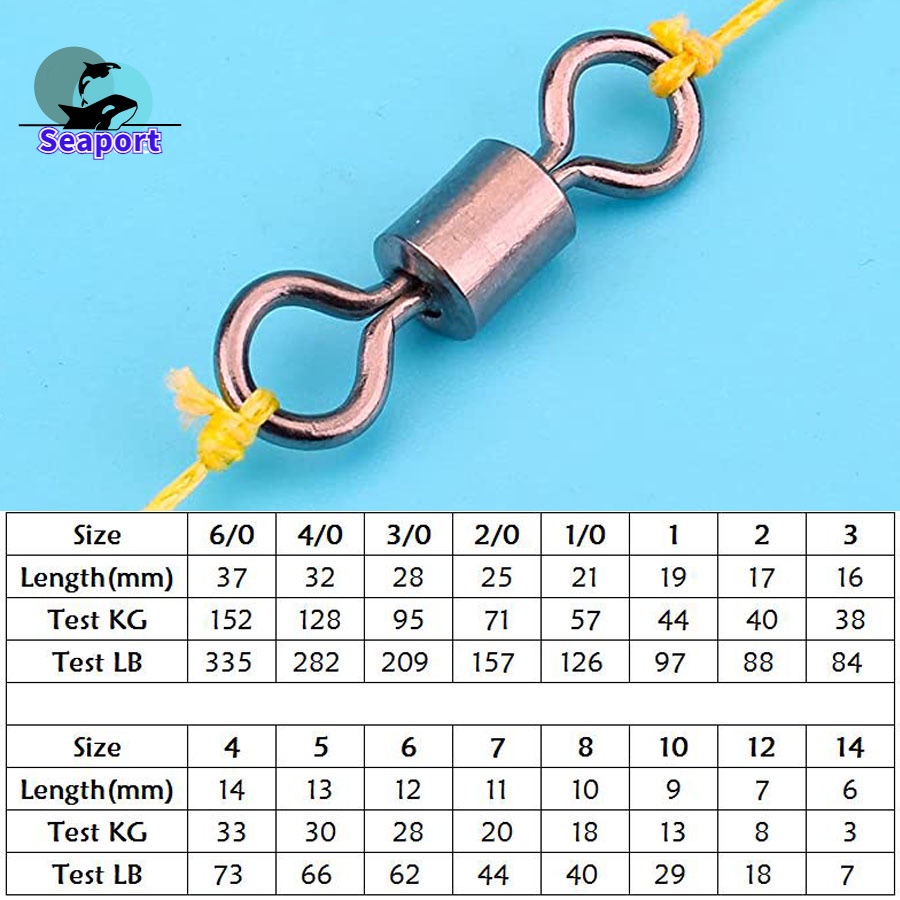 Vòng Bi Xoay Câu Cá Kèm Khóa An Toàn