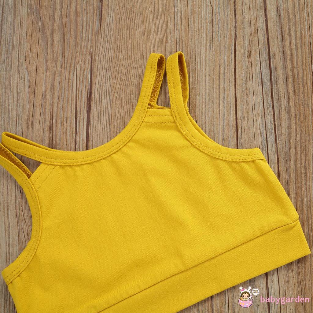 Set Áo hai dây + Quần Jeans Lưng Cao Thời Trang Mùa Hè Cho Bé Gái 1-7 Tuổi