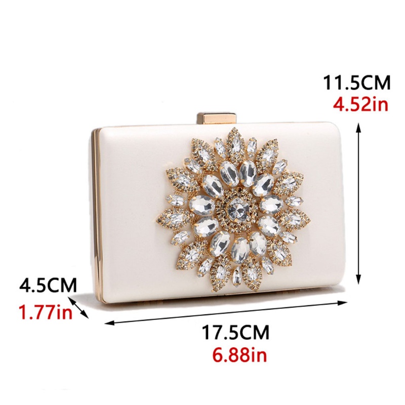 Ví Cầm Tay Đính Đá Lấp Lánh Thanh Lịch Dành Cho Nữ