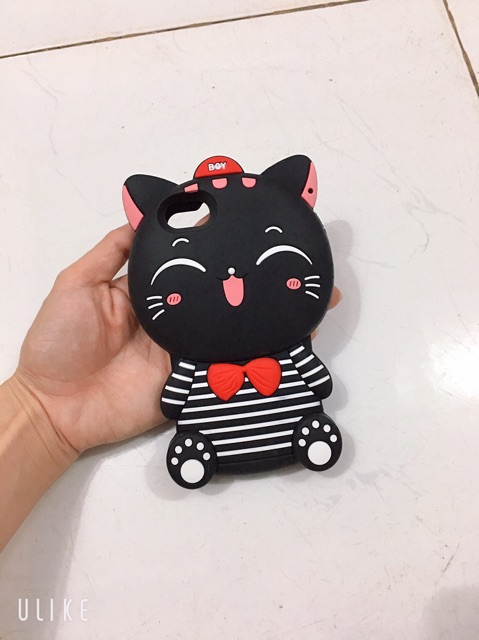 Ốp Cao Su Mèo Ip 6Plus,6SPlus