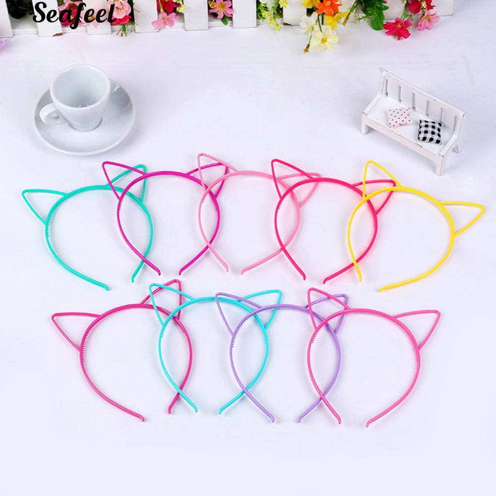 Bộ 3 cài tóc phối tai mèo thiết kế đáng yêu cho bé gái
