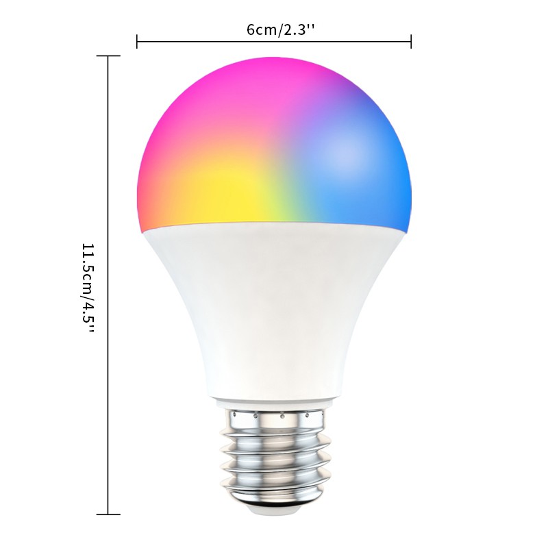 GOOGLE Bóng Đèn Thông Minh 15w Wifi E27 B22 Rgb + Cct 85-260v