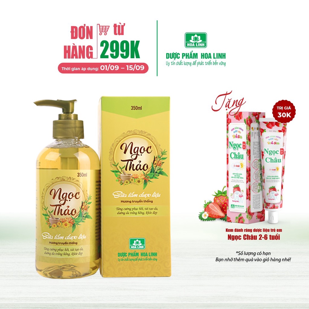 Sữa Tắm Dược Liệu Ngọc Thảo hương truyền thống dung tích 350ml