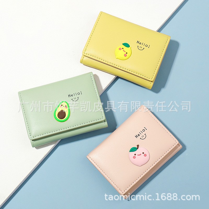 Ví nữ cầm tay mini ngắn nhiều ngăn nhỏ gọn bỏ túi cute dễ thương LUKAMO VD467