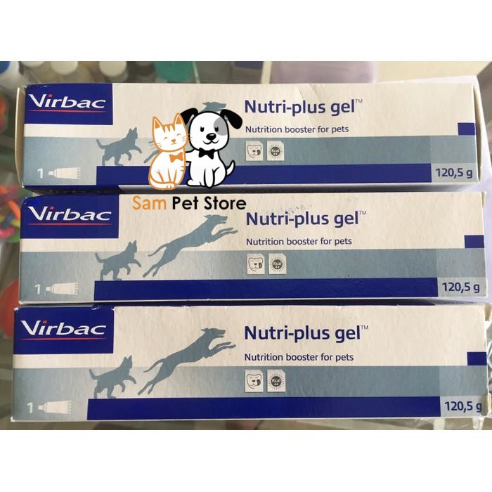 Gel Dinh Dưỡng Nutri Plus Gel Virbac Bổ Sung Vitamin Và Khoáng Chất chó mèo 120,5g