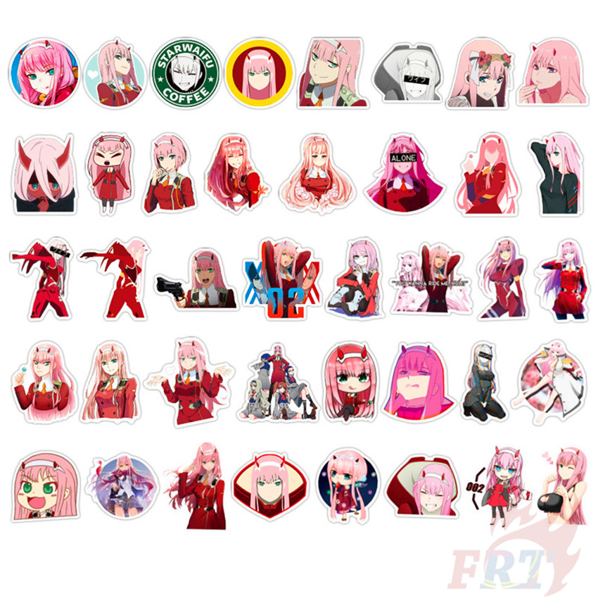 100Pcs/Set ❉ DARLING in the FRANXX Series B - Anime Stickers ❉ DIY Fashion Mixed Waterproof Doodle Decals Stickers