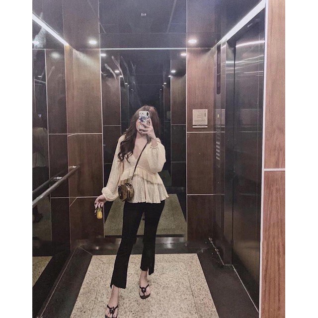 [Mã FADIRECT20 giảm 20K đơn 150K] Quần loe gấu lệch siêu co dãn hàng Quảng Châu | BigBuy360 - bigbuy360.vn