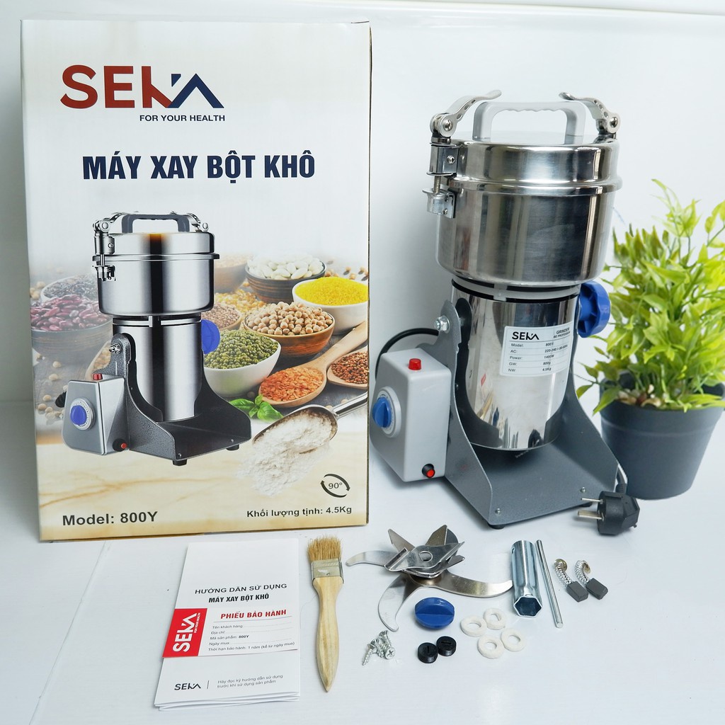 Máy Xay Bột Khô Đa Năng SEKA 800-Y Xay Nghiền Mịn Cực Khoẻ