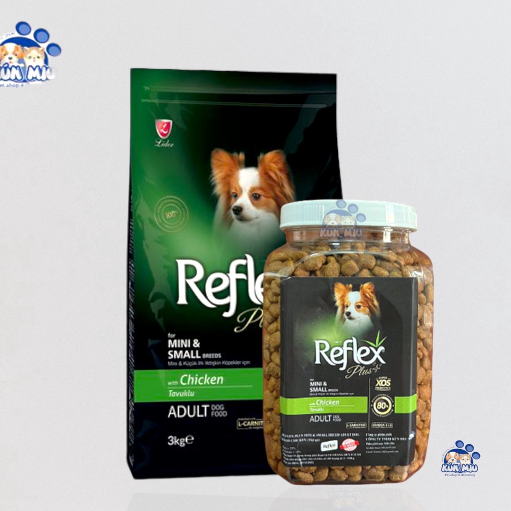 Thức ăn Thổ Nhĩ Kỳ cao cấp dành cho giống chó nhỏ Reflex Plus MINI &amp; SMALL BREED ADULT vị Gà
