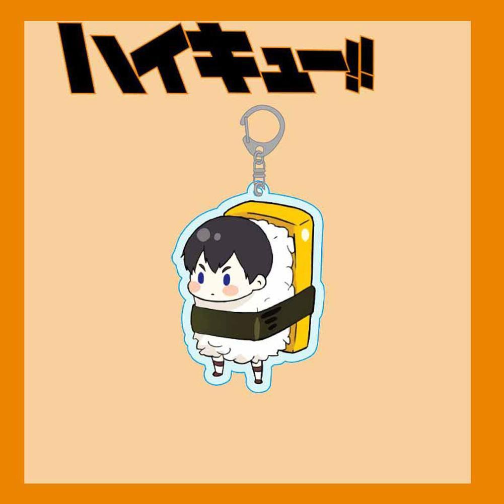 Móc khóa nhựa acrylic hình nhân vật anime Haikyuu đáng yêu V3X9