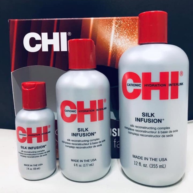 Tinh dầu dưỡng tóc CHI Silk Infusion| Mái tóc mềm mại bóng mượt và chắc khỏe