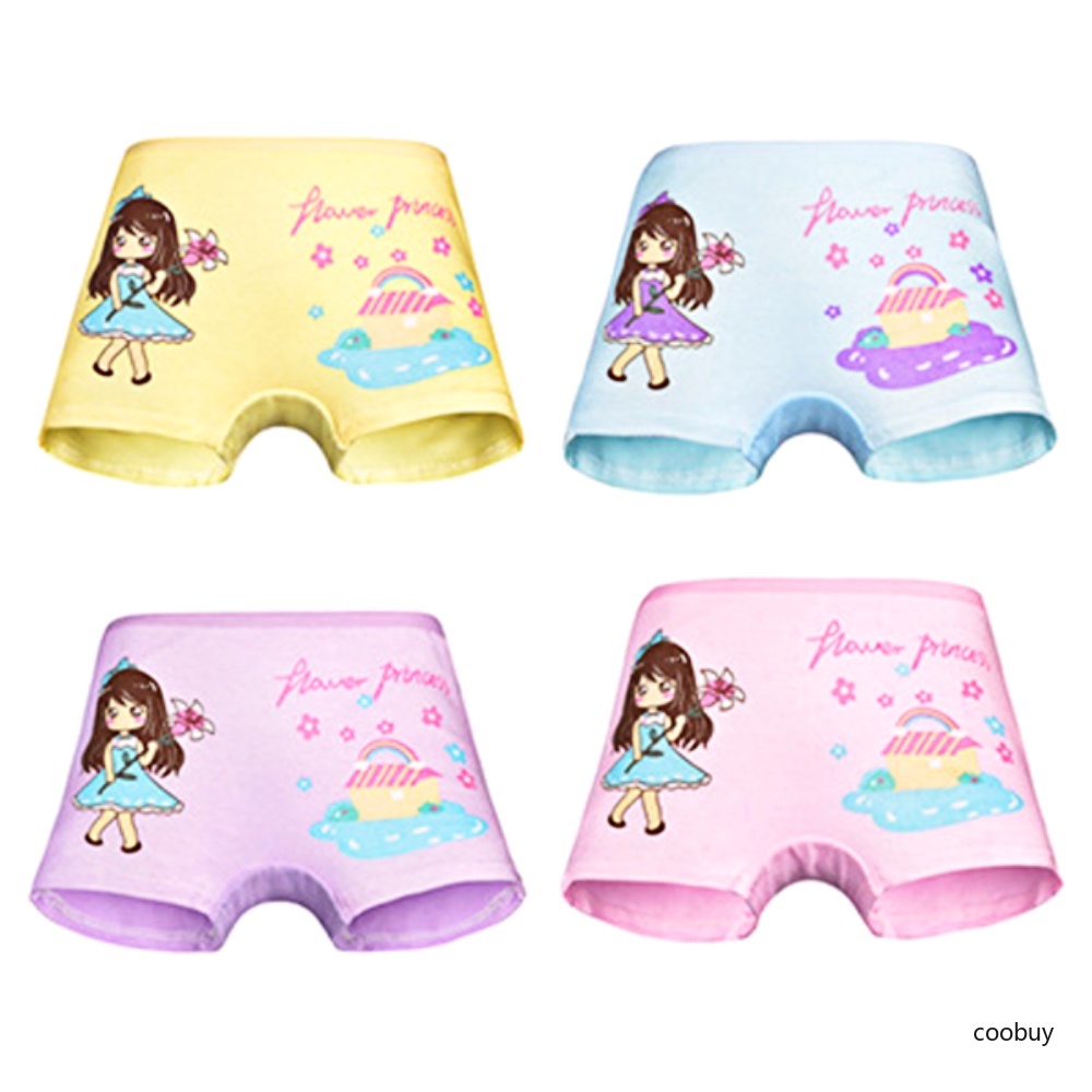 Quần lót boxer họa tiết hoạt hình xinh xắn cho bé gái