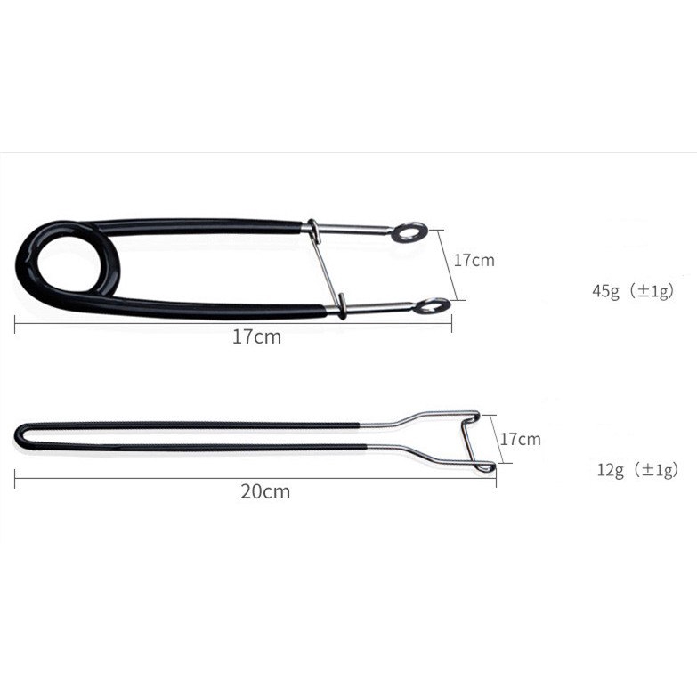 Set 2 Dụng Cụ Mở Miệng Cá Bằng Thép Không Gỉ