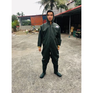 Quần Áo Lội Nước liền Ủng Chống Nước Chuyên Dụng hỗ trợ câu cá, đánh lưới cá ao, trục vớt, vệ sinh