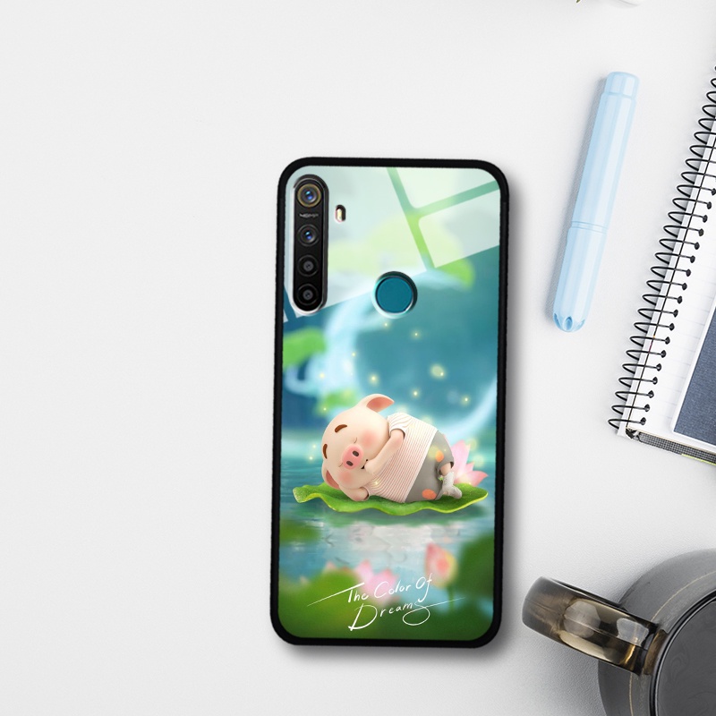 Ốp lưng kính cường lực Realme 5/ 5S/ 5I/ 6I - in hình 3D