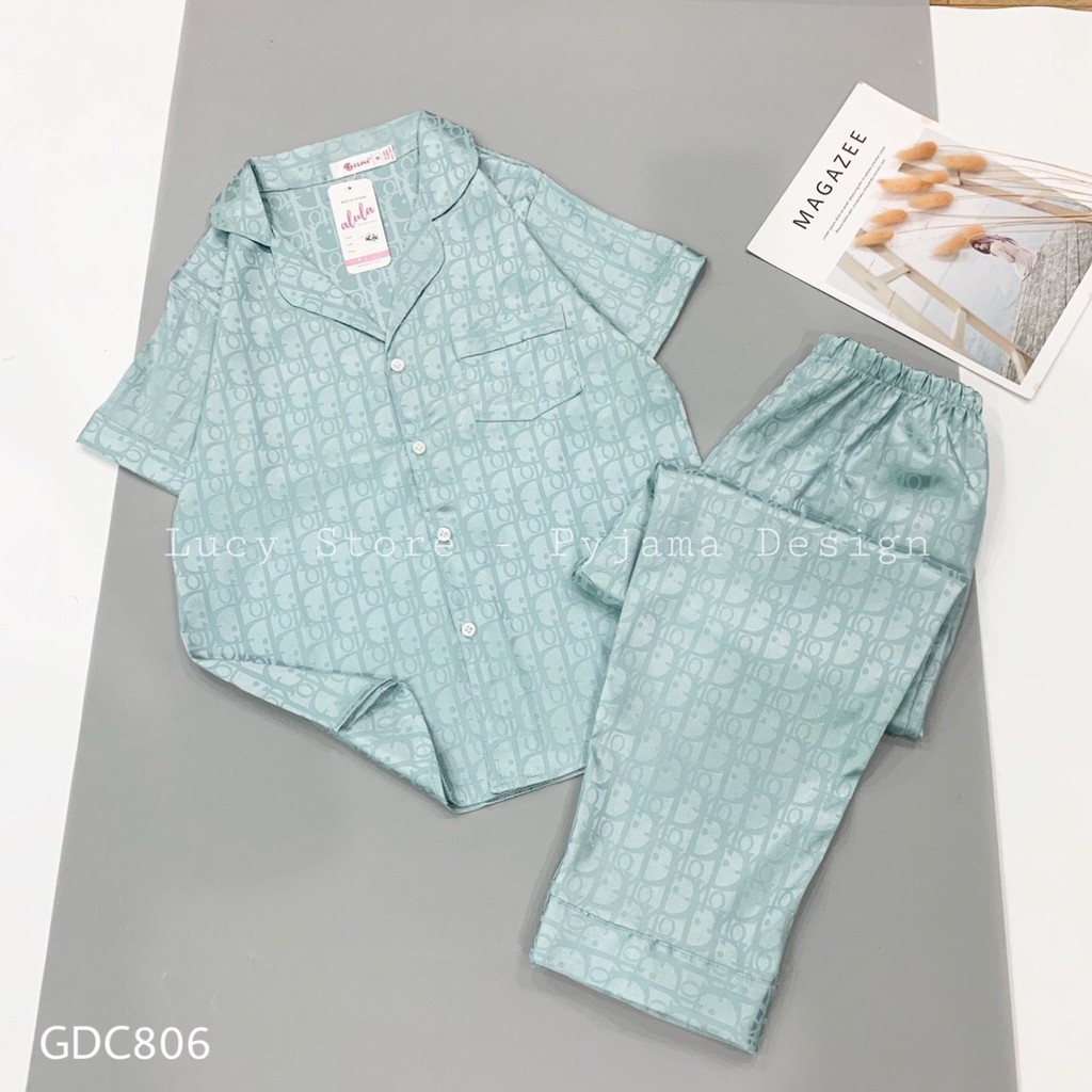 Đồ ngủ Pyjama thiết kế LỤA GẤM CAO CẤP  tôn dáng tôn da MỀM, MỊN, MÁT