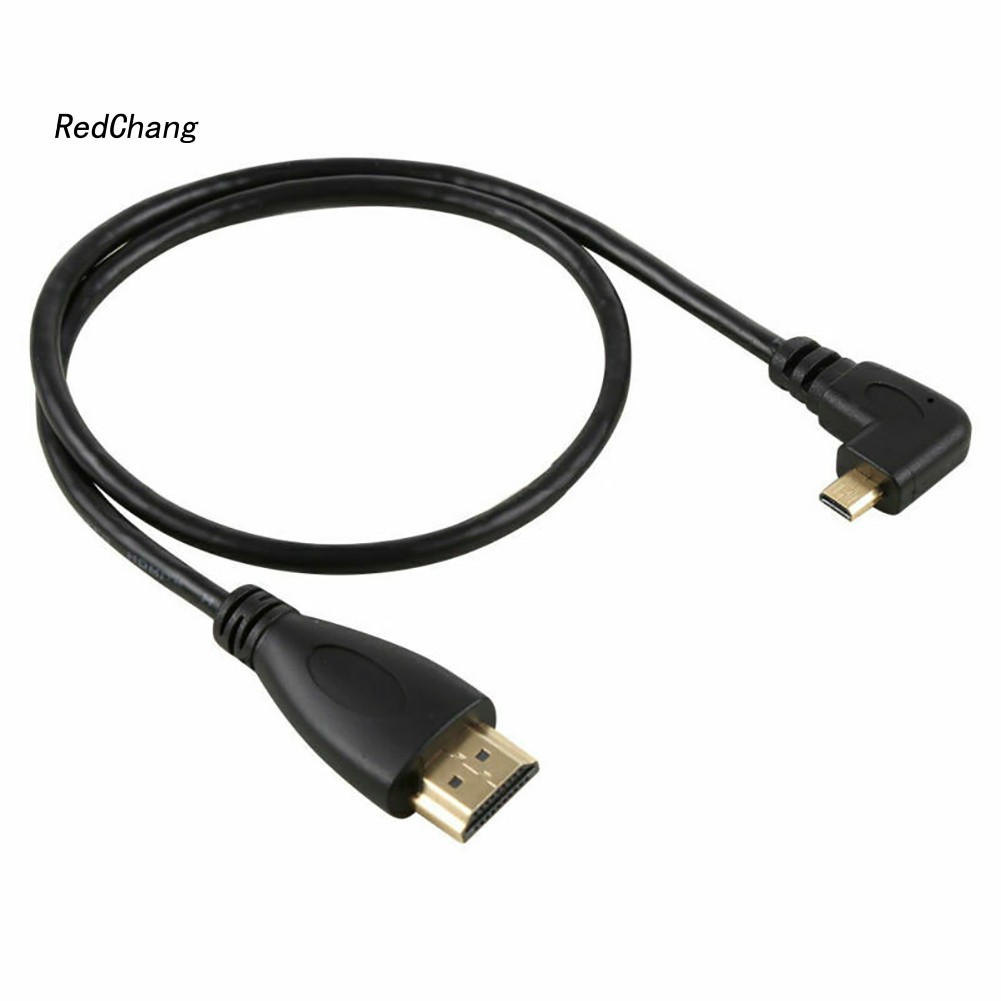 Dây Cáp Chuyển Đổi Cổng Hdmi 1.4 Đực 1080p Hdtv 90 Độ