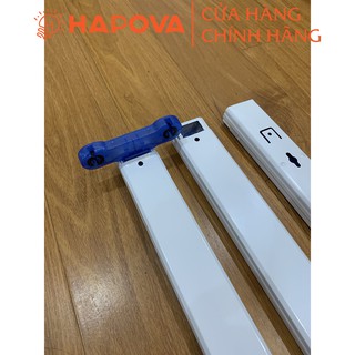 Máng đèn tuýp led đơn, máng tuýp đôi T8 loại thép dày 1.5mm rộng 4cm HAPOVA AVIVA 4016