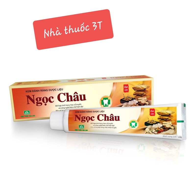 Combo 5 TUYP KEM ĐÁNH RĂNG DƯỢC LIỆU NGỌC CHÂU - Kem đánh răng Ngọc Châu 125gr