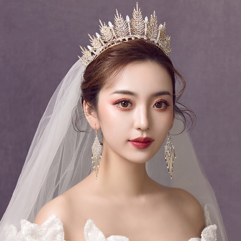 Vương miện công chúa sang trọng thời trang tùy chọn màu sắc