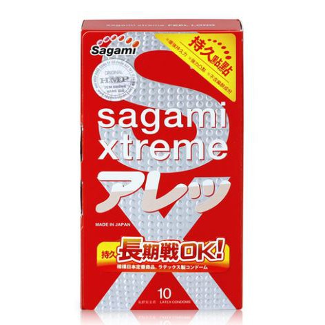 Bao cao su SAGAMI Xtreme Feel Long (Hộp 10 chiếc )[Hibabay+]