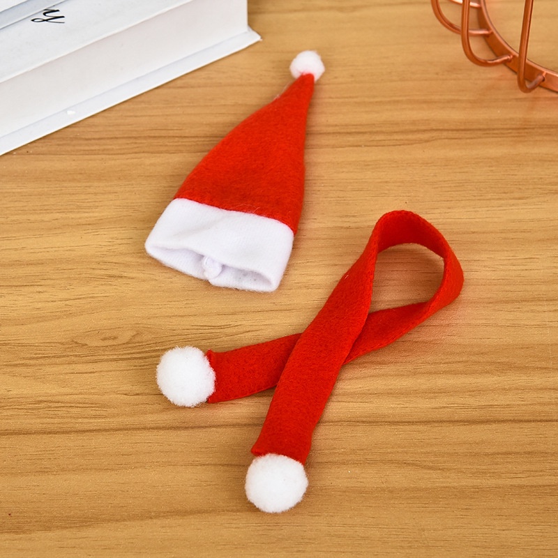 Vỏ Bọc Kẹo Mút / Nón Ông Già Noel Mini Trang Trí Giáng Sinh