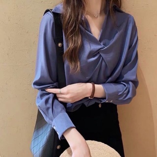 2H)Áo kiểu áo sơ mi voan công sở tuyển xịn
