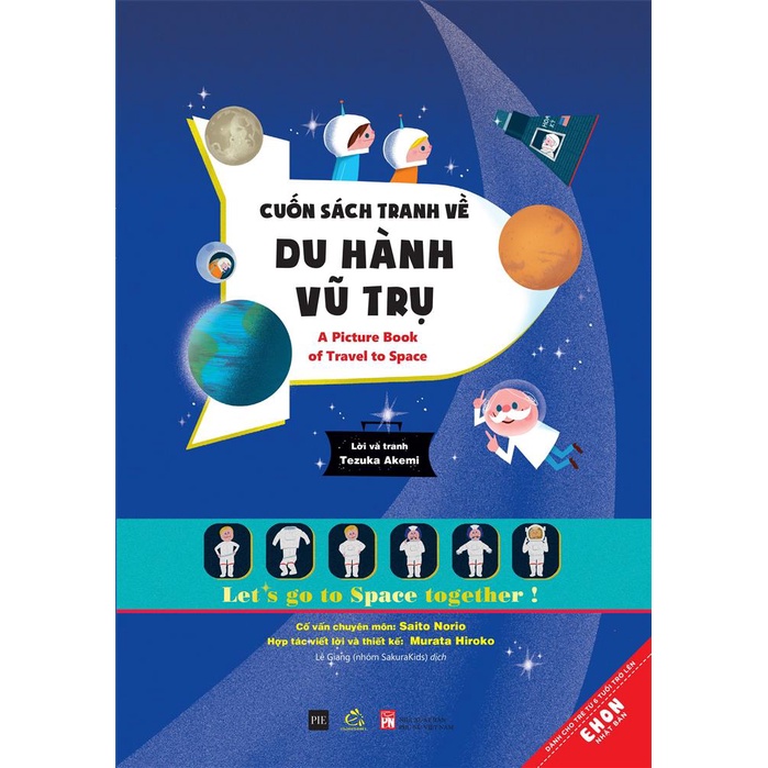 Sách - Ehon Nhật Bản Cuốn sách tranh về Du hành vũ trụ