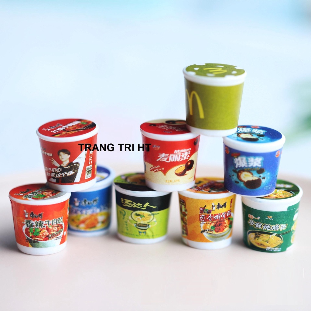 Mô hình hộp mì ăn liền phụ kiện trang trí nhà búp bê