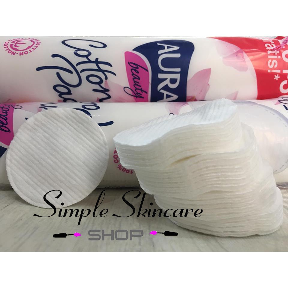 Bông Tẩy Trang Aura Beauty Cotton Pads 150 Miếng/Gói