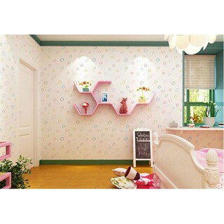 Decal giấy dán tường bong bóng trắng
