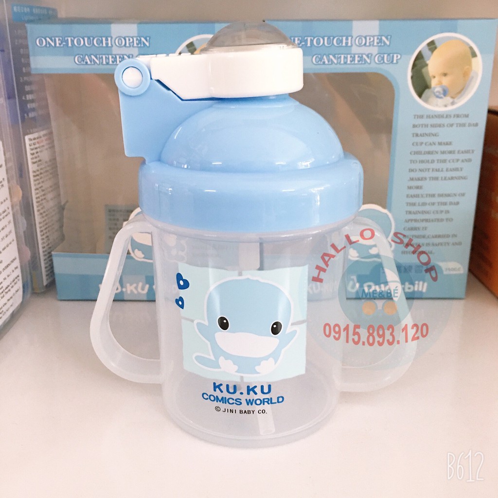 Bình Uống Nước Có Tay Cầm KuKu KU5321 - 250ml