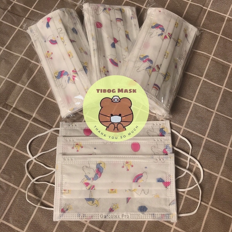 Khẩu trang Garcotex hoạ tiết đáng yêu,4 lớp cao cấp ❤️