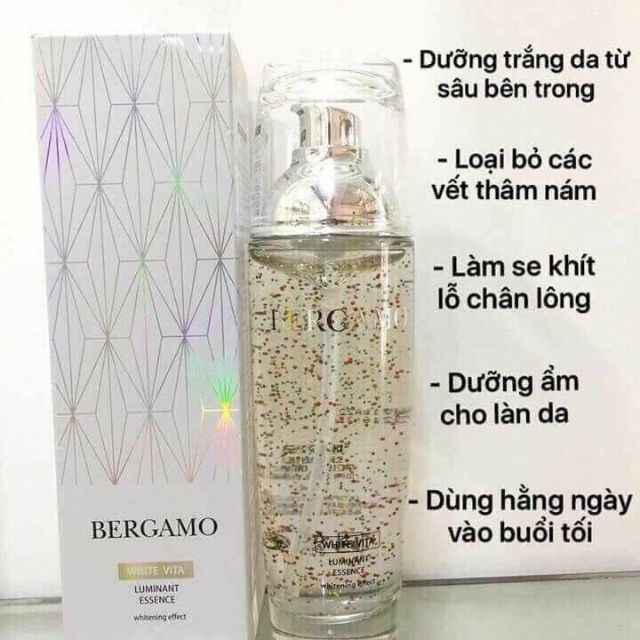 Tinh chất dưỡng trắng bergamo white vita luminant essence bergamo 110ml