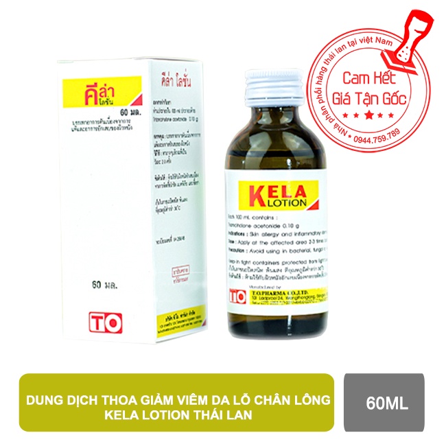 KELA LOTION Dành cho da Viêm Lỗ Chân Lông 60ml