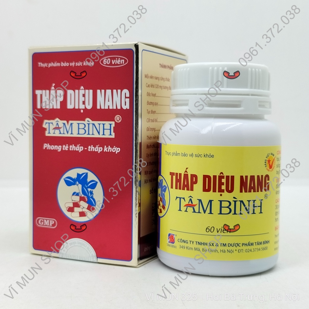 Thấp Diệu Nang Tâm Bình - Hộp 60 viên